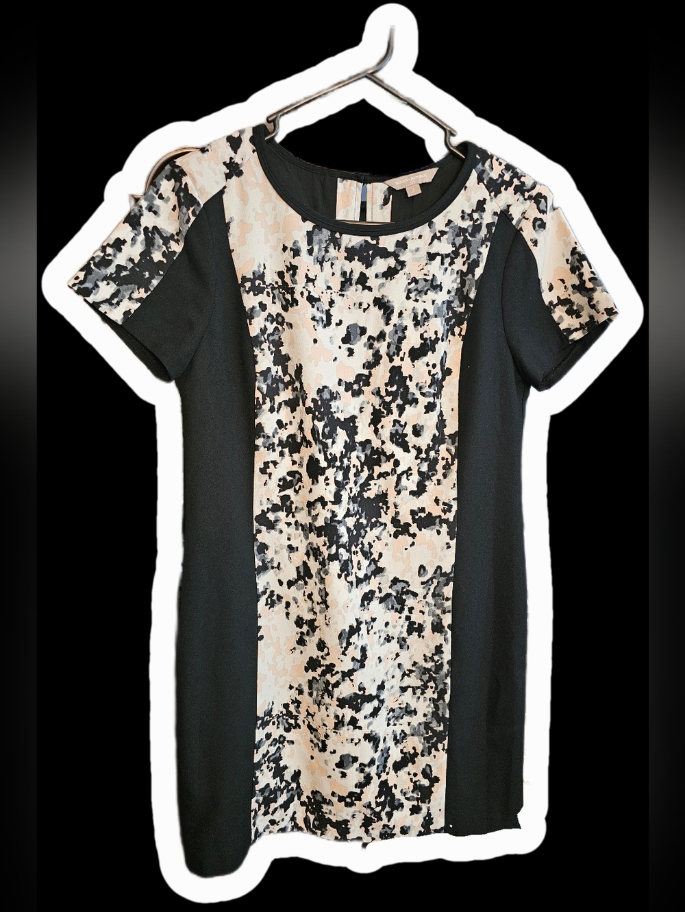 Banana Republic Abstract Multi Color Block Shift Church Career Dress Size 2